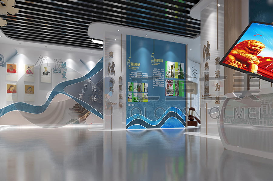 未成年法治教育基地，法制宣傳平臺(tái)產(chǎn)品，法院法制主題展廳設(shè)計(jì)平面圖