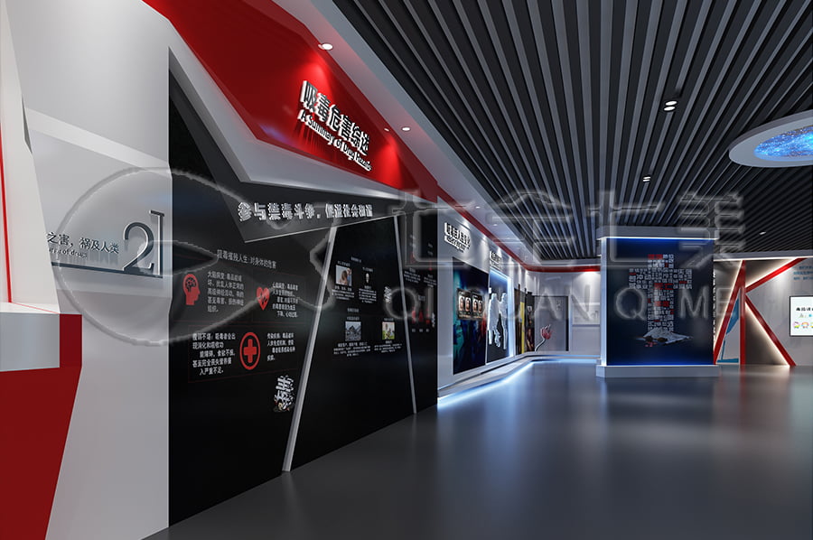 禁毒展廳設(shè)計(jì)布局，沉浸式禁毒警示示范基地，禁毒防艾主題基地產(chǎn)品，VR戒毒模擬，毒品預(yù)防教育